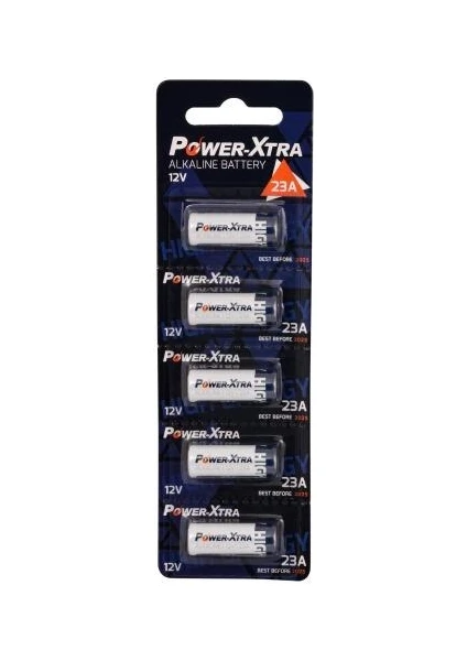 Powerxtra 23A 12V Alkalin Pil 5 Adet