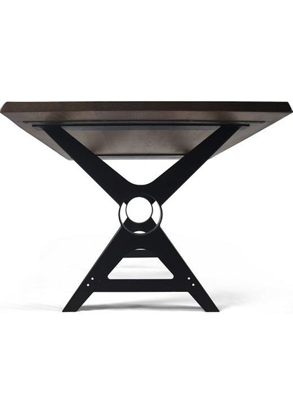 Doğal Ağaç Masif Kütük Masa 75CM x 165CM ( Metal Ayak )