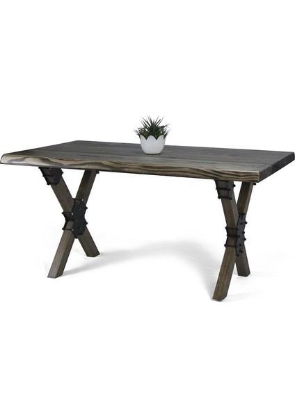 Doğal Ağaç Masif Kütük Masa 60CM x 90CM ( Ağaç Ayak )