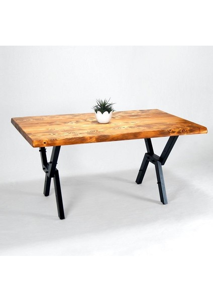 Doğal Ağaç Masif Hibrit Kütük Masa ve Sehpa 90CM x 200CM
