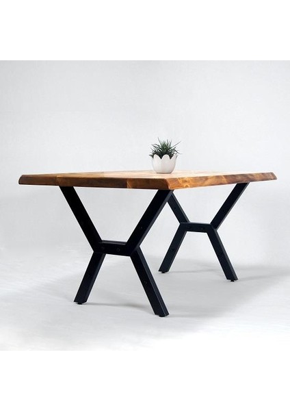 Doğal Ağaç Masif Hibrit Kütük Masa ve Sehpa 90CM x 150 cm