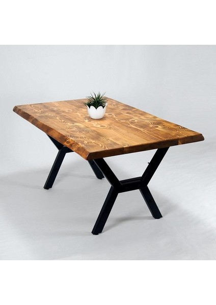 Doğal Ağaç Masif Hibrit Kütük Masa ve Sehpa 90CM x 150 cm