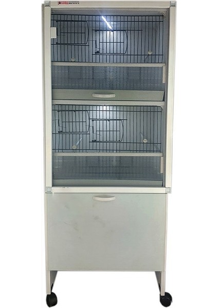 İstanbul Kafes - Model M02D PVC DOLAP - PVC KAFES - PVC SALMA KAFES (Kurulu Montajlı Gönderim)