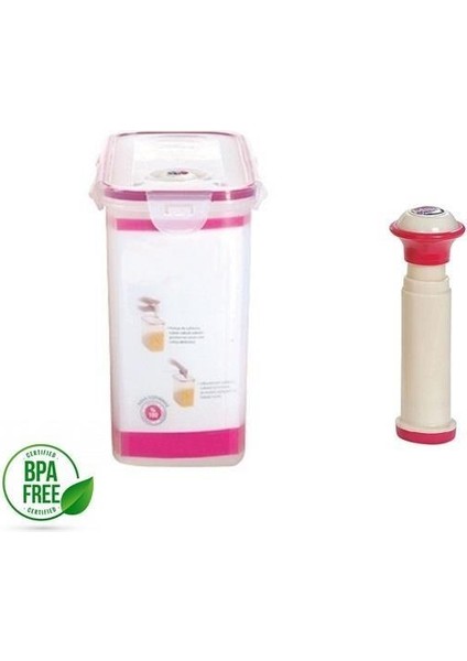 Moon Star Mlock Vakumlu Saklama Kabı 3 Lt+ POMPA-MVB-190