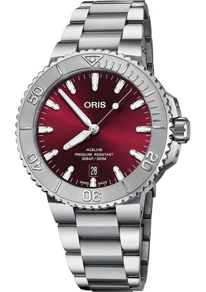 Oris New Aquis Date O-73377664158-0782205PEB Erkek Kol Saati