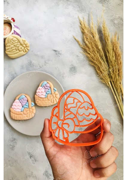 Paskalya Yumurta Sepeti Hamur Şekillendirici Turuncu