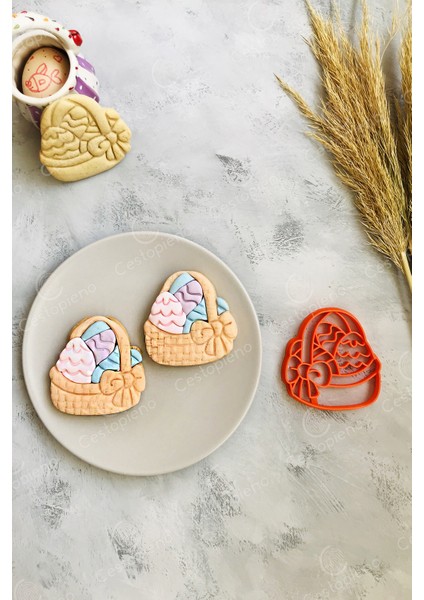 Paskalya Yumurta Sepeti Hamur Şekillendirici Turuncu fırsatları