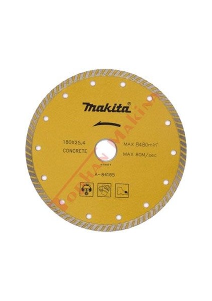 A-84165 Elmas Daire Testere Bıçağı 180MM