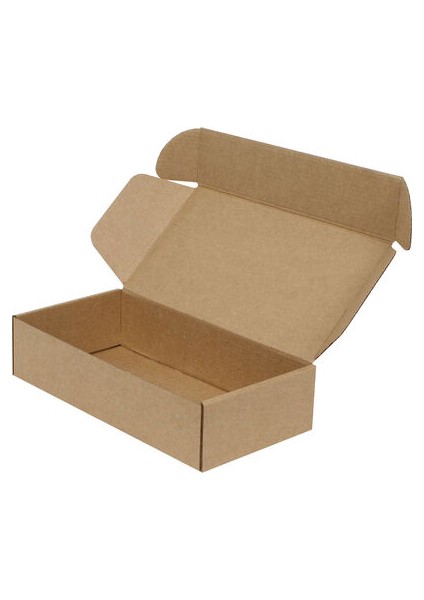 19x13x6 cm Kilitli Kutu - Kraft (10 Adet)