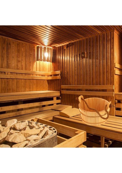 Taşınabilir Sauna Kova Aksesuarları Sauna Banyo Sauna Odası Için Doğal Banyo (Yurt Dışından)