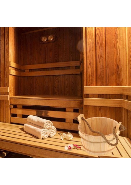 Taşınabilir Sauna Kova Aksesuarları Sauna Banyo Sauna Odası Için Doğal Banyo (Yurt Dışından)