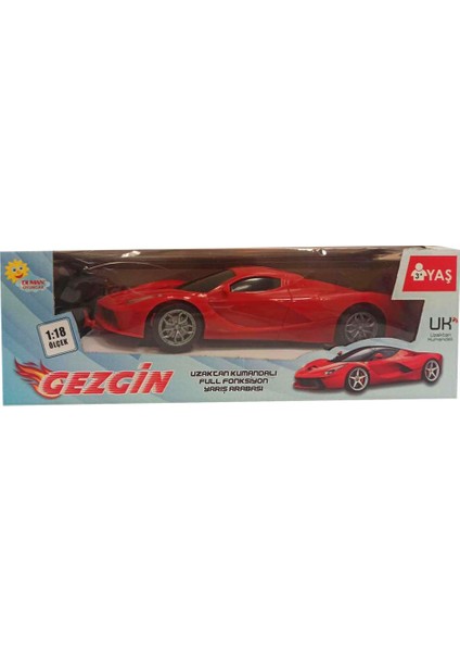 Gezgin 1:18 Full Fonksiyon Uzaktan Kumandalı Araba-Kırmızı