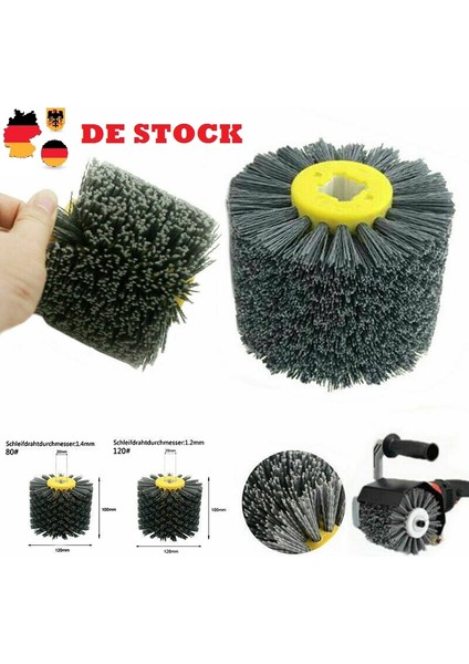 Aşındırıcı Tel Çizim Tekerlek, Parlama Davul Ahşap Zemin Parlatma 80 Grit (Yurt Dışından) fiyatları