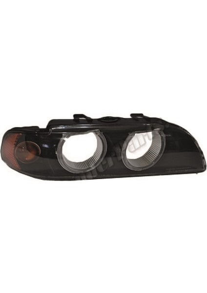 Bmw E39 Far Camı Sağ Siyah (Sarı Sinyalli) 2001-2003
