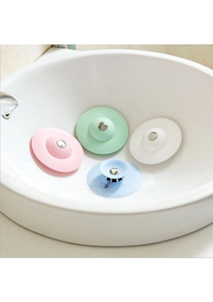 3 Lü Silikon Süzgeçli Lavabo Banyo Tıkacı Evye Küvet Gider Tıpası