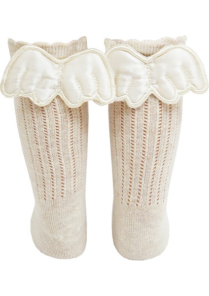 Kanat Aksesuarlı Dizaltı Bebek Çorabı