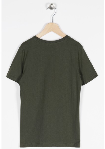 Erkek Çocuk Glow In The Dark Cep Baskılı Tshirt 5-12 Yaş fiyatları