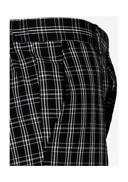 Aşçı Pantolonu Lastikli Siyah Beyaz Ekose Desenli Unisex Şef Pantolon fiyatları