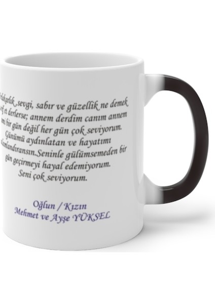 Kişiye Özel Isim Baskılı Sihirli Kupa Bardak ,anneler Günü Bardak ,anneler Günü Hediyesi modelleri