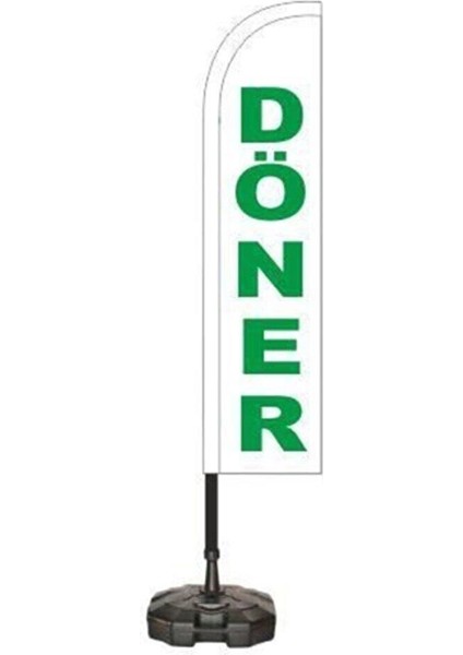 Döner Temalı Yelken Bayrak