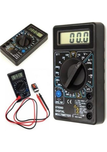 830 Dijital Multimetre Avometre-Elektrik Ölçüm
