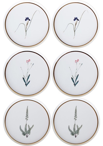 Botanical Karma Desen Pasta Takımı 21 cm 6 Kişilik