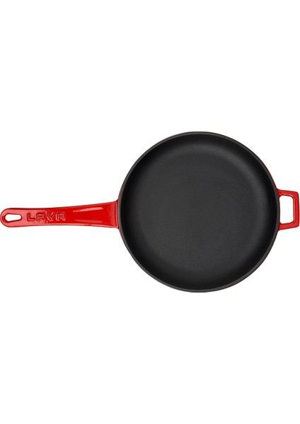 Kızartma Tavası Çap(Ø)20 Cm. Metal Kulplu Kırmızı modelleri