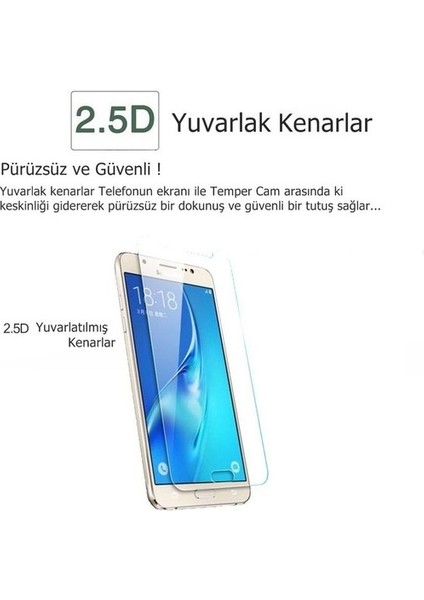 Samsung Galaxy A6 2018 Ekran Koruyucu Kısa Temperli Sert Cam 9H Kırılmaz Cam Koruma Maxi