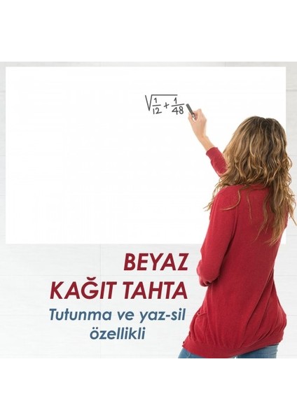 Beyaz Kağıt Tahta 100 x 150 cm + Kalem