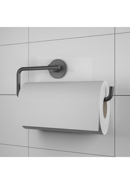 Inci Mat Siyah Paslanmaz Kağıt Havluluk