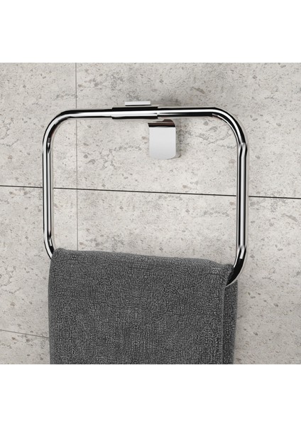 Premium Paslanmaz Kare Yuvarlak Havluluk