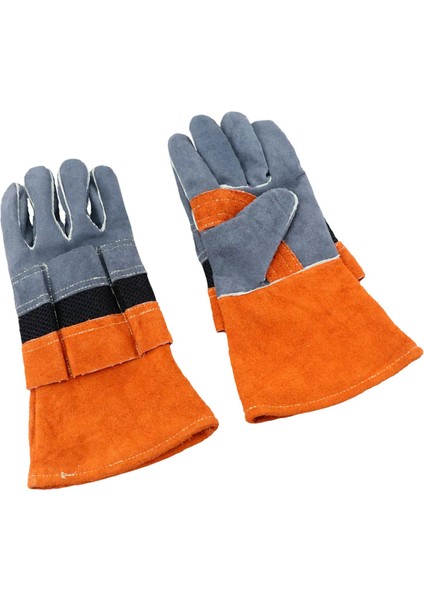 Barbekü Mitts Çifti Alev Yalıtım Isıya Dayanıklı Eldiven Kamp Mutfak Portakal 13.6x7.3 Inç (Yurt Dışından)