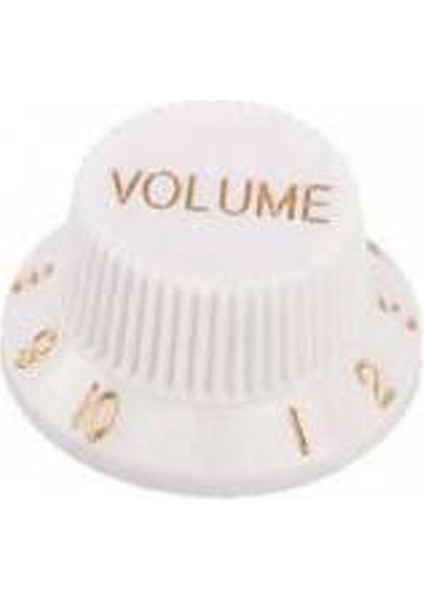 PNB1TWT Gitar-Bağlama Pot Düğme Başlığı Plastik Beyaz Tone