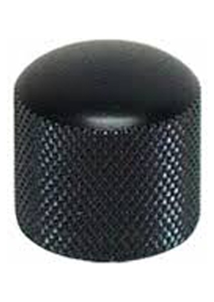 MNB1BK Gitar-Bağlama Pot Düğme Başlığı (Kubbeli) Metal Siyah