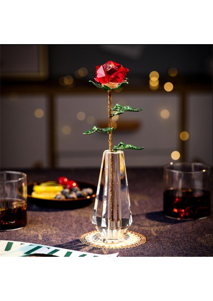 Kristal Gül Heykelcik (Yurt Dışından) fırsatları