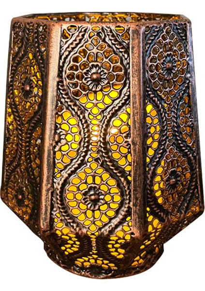 Çay Hafif Demir Mumluk Hollow Parti Noel Dekor Süsleme Doğum Günü 12.5X12.5X14.8 cm (Yurt Dışından) fiyatları