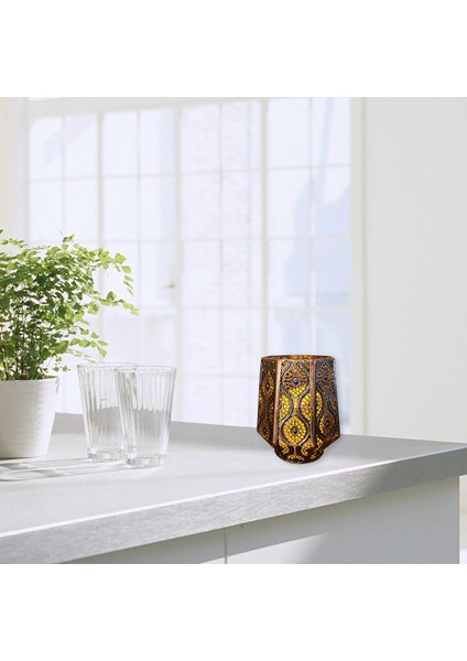 Çay Hafif Demir Mumluk Hollow Parti Noel Dekor Süsleme Doğum Günü 12.5X12.5X14.8 cm (Yurt Dışından) indirimleri