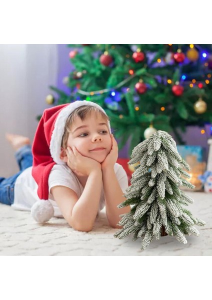 Nordic Stil Pe Noel Ağacı Masa Şömine Yemek Odası Parti Noel Ağaçları Kar Yeşil Ağaç (Yurt Dışından) indirimleri