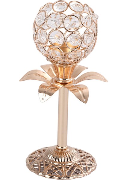 Kristal Mumluk Tealight Şamdan 9.5X22 cm (Yurt Dışından)