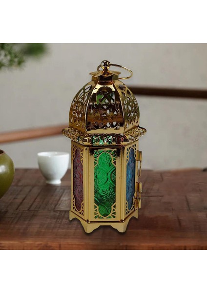 Demir Mumluk Fener Rüzgar Lambası Bahçe Altın Renkli (Yurt Dışından) fiyatları
