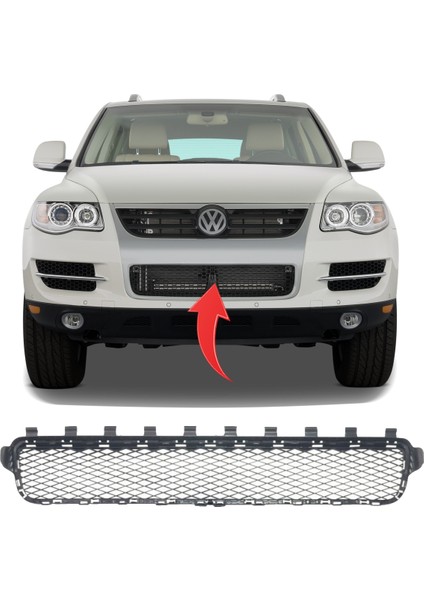 Vw Touareg Ön Tampon Alt Orta Izgara 2003-2006 7L6853678A