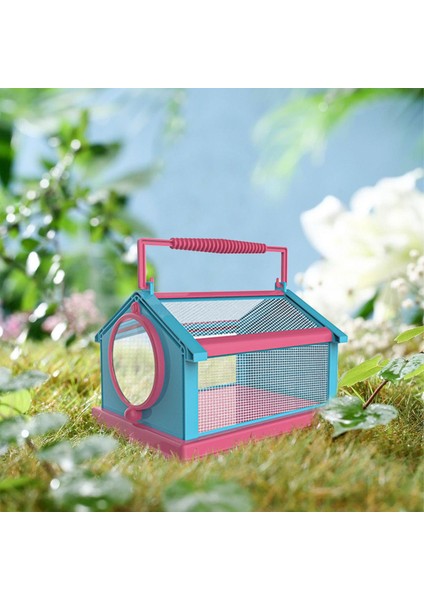 Katlanır Böcek Kelebek Habitat Kafesi Taşıma Kolu ile Tırtıllar Mavi Pembe (Yurt Dışından) fiyatları