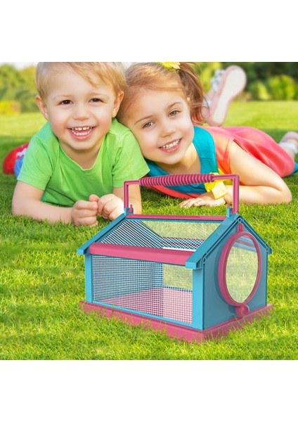 Katlanır Böcek Kelebek Habitat Kafesi Taşıma Kolu ile Tırtıllar Mavi Pembe (Yurt Dışından) indirimleri
