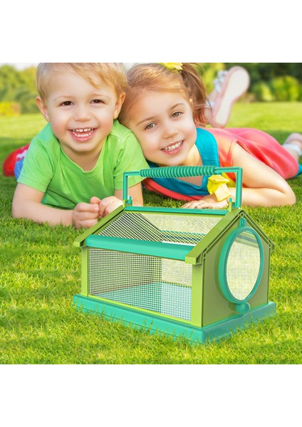 Taşıma Kolu ile Katlanır Böcek Kelebek Habitat Kafes Caterpillars Gölü Mavi (Yurt Dışından) modelleri