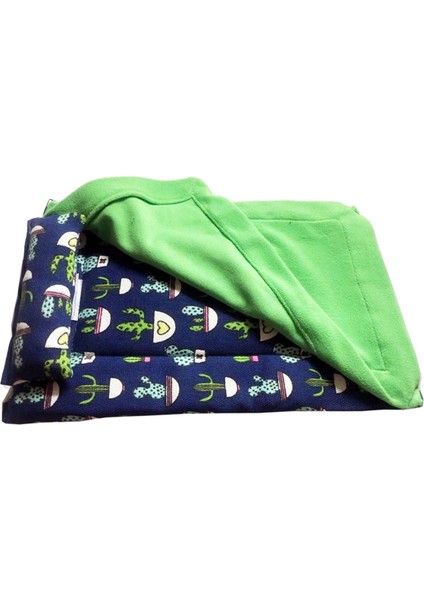 Sürüngen Uyku Tulumu Yumuşak Pad Küçük Pet Hayvan Rat Gecko Yatak Gizle Barınak Mavi ve Yeşil (Yurt Dışından) fiyatları