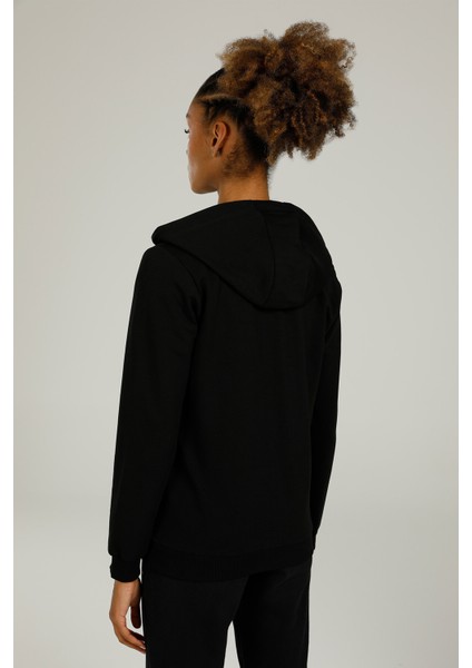 Kadın Sweatshirt Fermuarlı Hoodie SN77 Siyah/black 22S4200SN77 modelleri
