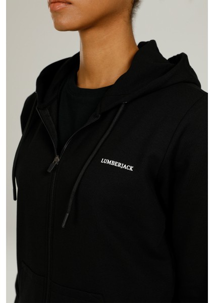 Kadın Sweatshirt Fermuarlı Hoodie SN77 Siyah/black 22S4200SN77 fırsatları