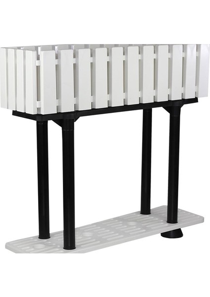 Akasya Ayaklı Standlı Çit Saksı 80 cm