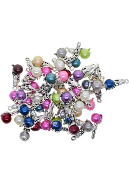 50 Adet Mermaid Boncuk Charm Kolye Dıy Takı Yapımı Aksesuarları Stil 1 (Yurt Dışından)
