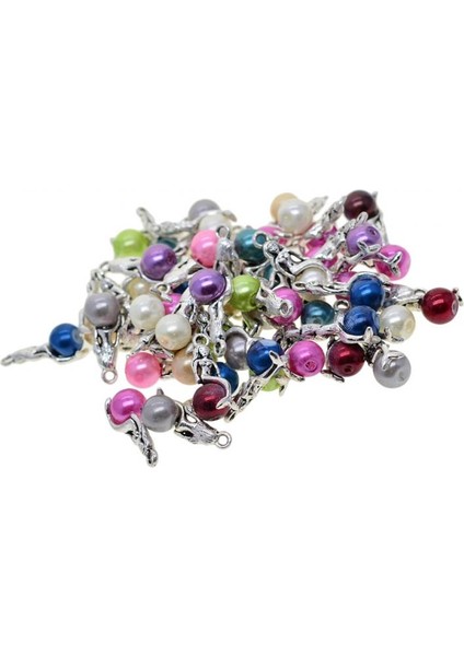 50 Adet Mermaid Boncuk Charm Kolye Dıy Takı Yapımı Aksesuarları Stil 1 (Yurt Dışından)